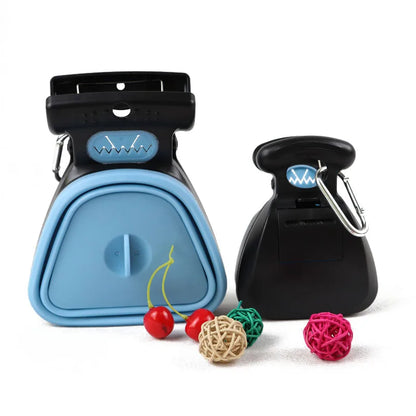 Foldable Pet Pooper Scooper with Waste Bags – One-Handed Travel Poop Picker for Dogs