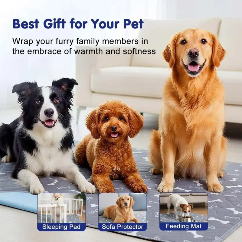 Reusable Dog Pee Pad Waterproof Diaper Pet Supplies Washable Puppy Training Pad Pet Bed Blanket Cat Dog Car Seat Cover Mat