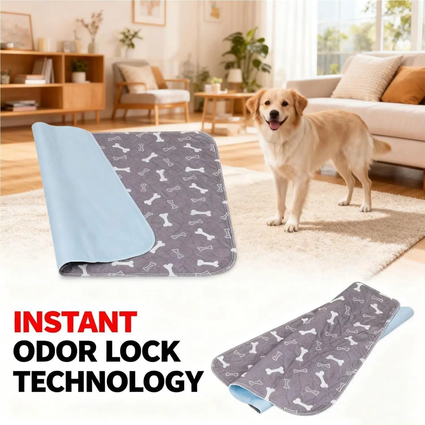 Reusable Dog Pee Pad Waterproof Diaper Pet Supplies Washable Puppy Training Pad Pet Bed Blanket Cat Dog Car Seat Cover Mat