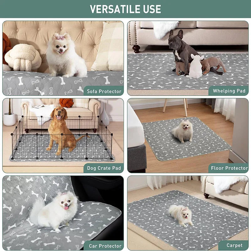 Reusable Dog Pee Pad Waterproof Diaper Pet Supplies Washable Puppy Training Pad Pet Bed Blanket Cat Dog Car Seat Cover Mat