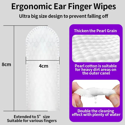 Pet Ear Cleaning Finger Wipes for Cats & Dogs