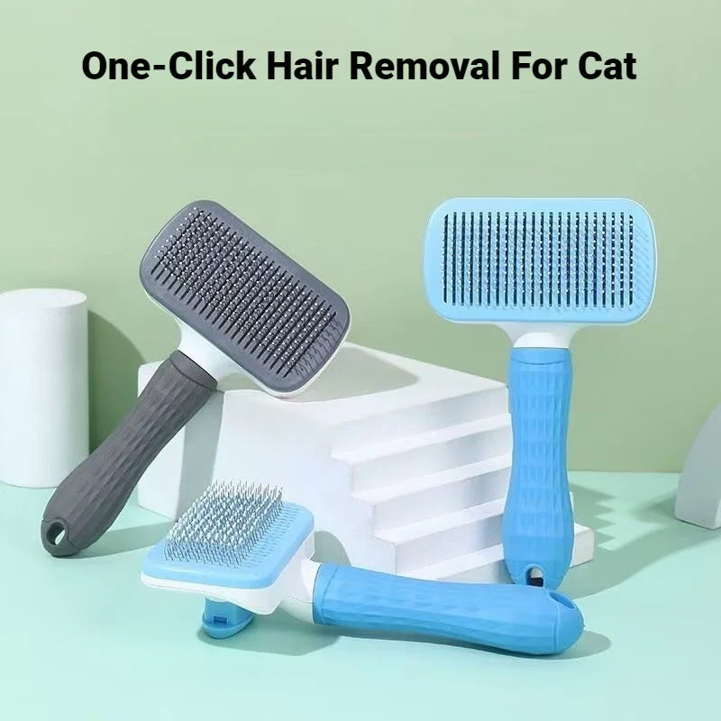 Dog Supplies Bath Brush For Long‑Hair Dog Cat Dog Hair Remover Brush Pet Removes Hairs Cleaning Dog Hair Grooming And Care Comb