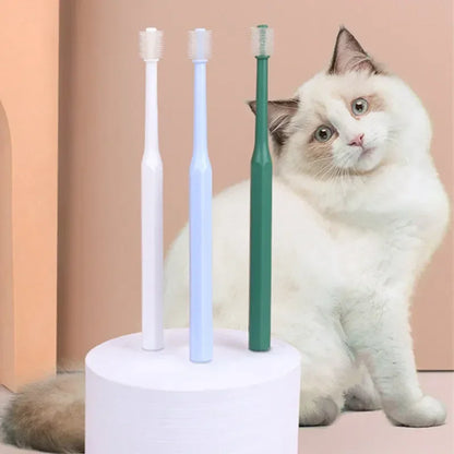 Soft Bristle Cat Toothbrush – Gentle Pet Dental Care Brush for Cats