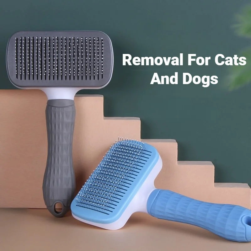 Dog Supplies Bath Brush For Long‑Hair Dog Cat Dog Hair Remover Brush Pet Removes Hairs Cleaning Dog Hair Grooming And Care Comb