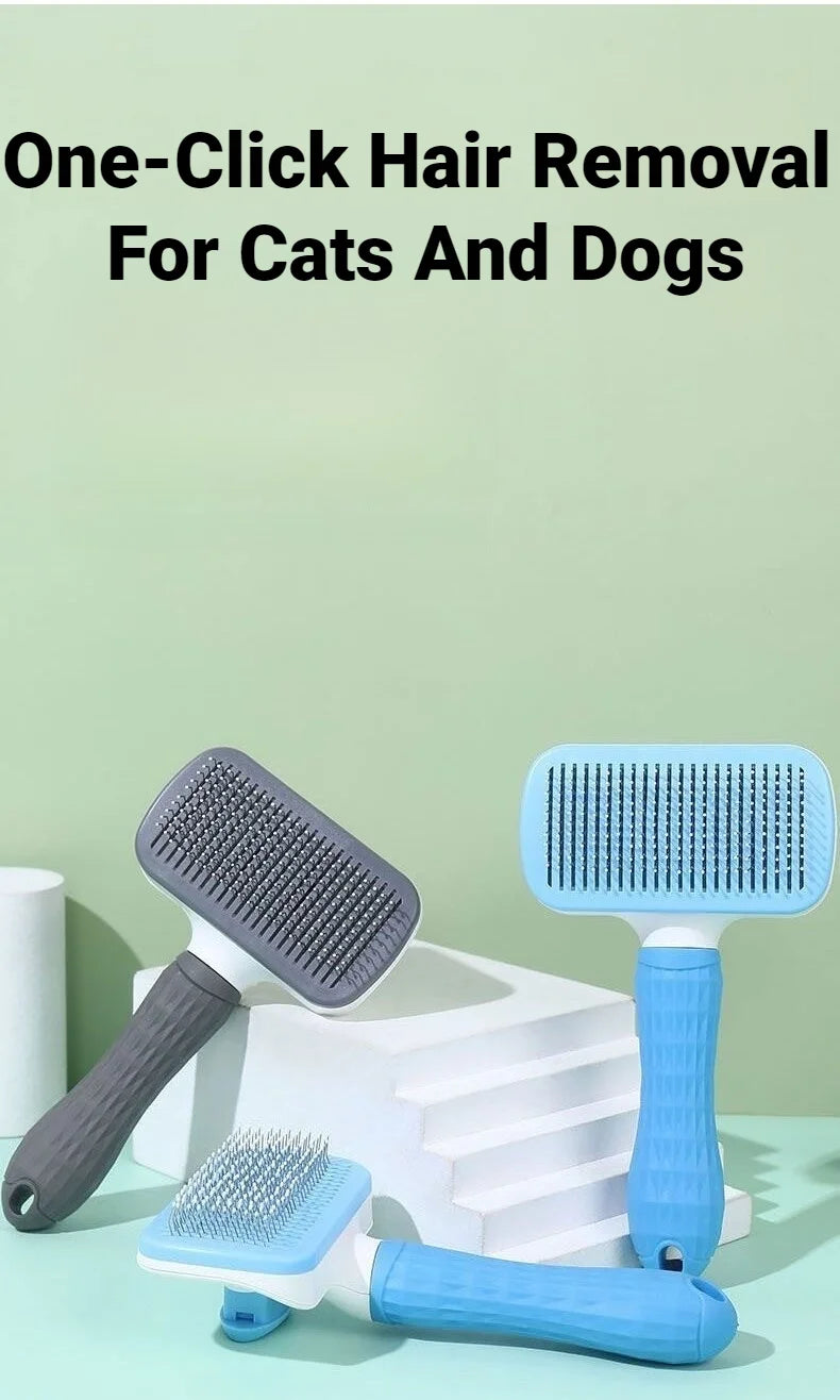 Dog Supplies Bath Brush For Long‑Hair Dog Cat Dog Hair Remover Brush Pet Removes Hairs Cleaning Dog Hair Grooming And Care Comb