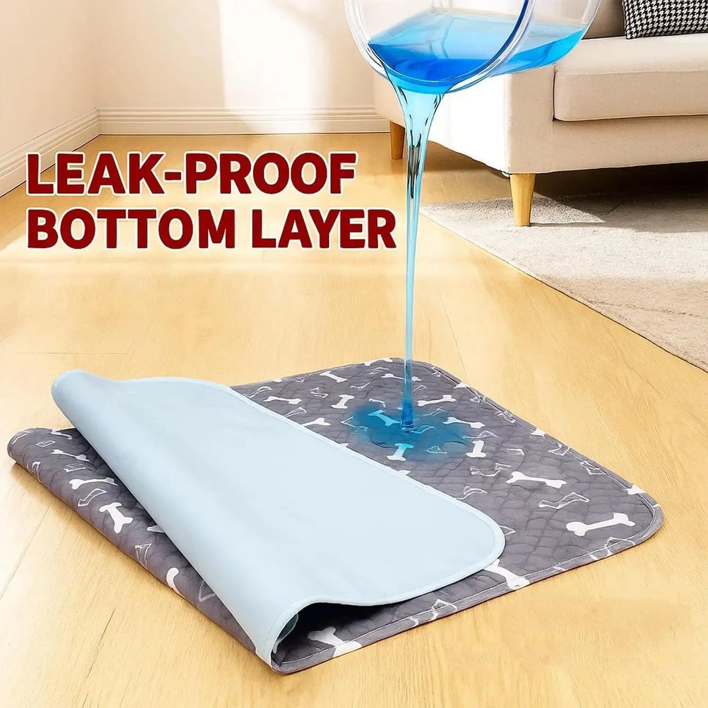 Reusable Dog Pee Pad Waterproof Diaper Pet Supplies Washable Puppy Training Pad Pet Bed Blanket Cat Dog Car Seat Cover Mat