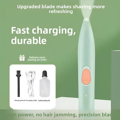 Cordless Pet Hair Clipper – USB-C Rechargeable Trimmer for Paws & Grooming