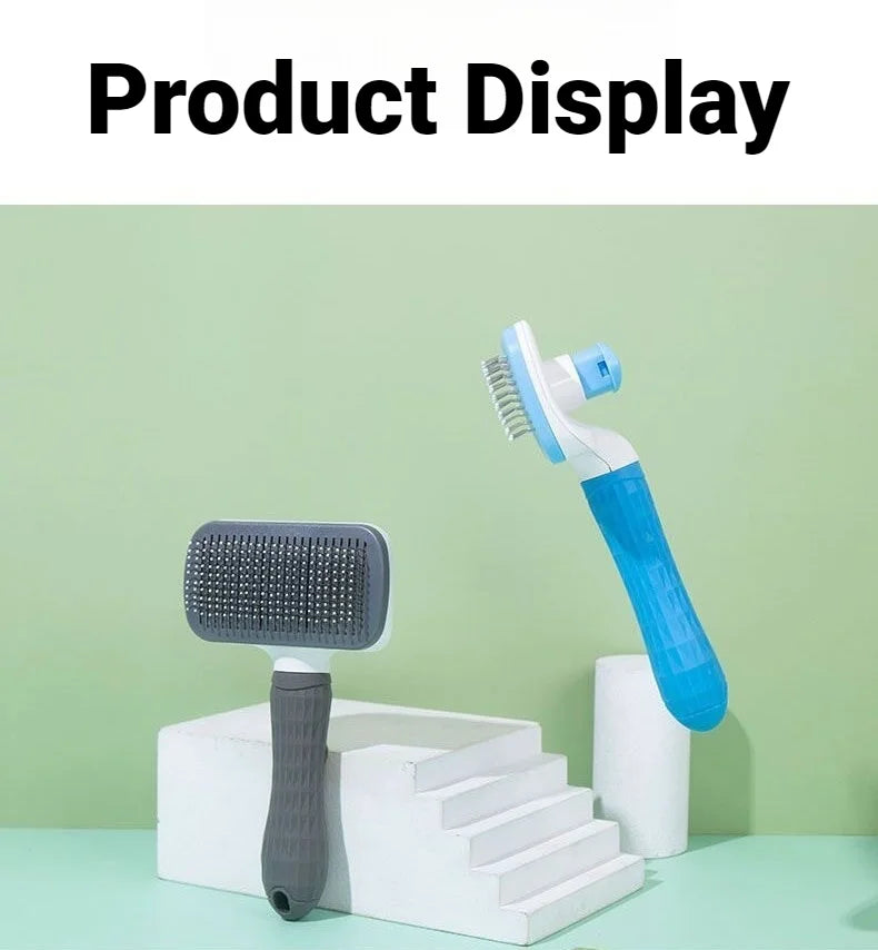 Dog Supplies Bath Brush For Long‑Hair Dog Cat Dog Hair Remover Brush Pet Removes Hairs Cleaning Dog Hair Grooming And Care Comb