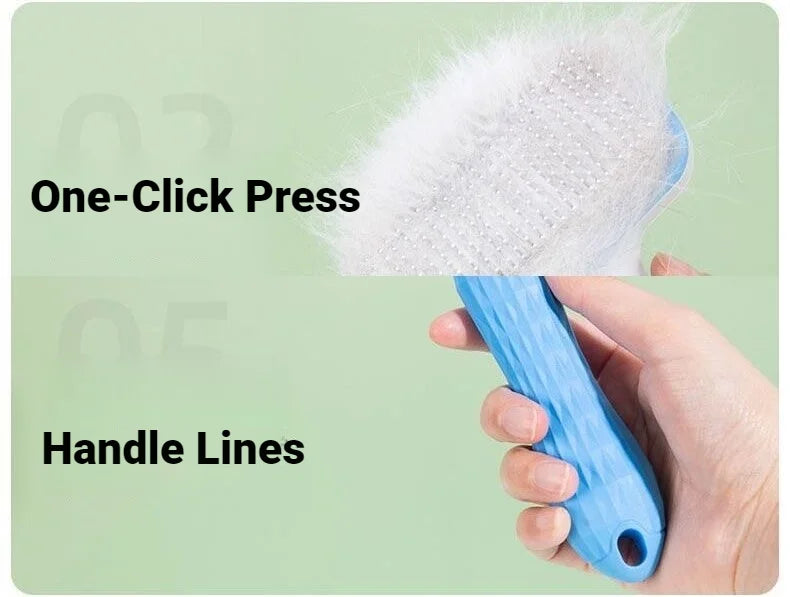 Dog Supplies Bath Brush For Long‑Hair Dog Cat Dog Hair Remover Brush Pet Removes Hairs Cleaning Dog Hair Grooming And Care Comb