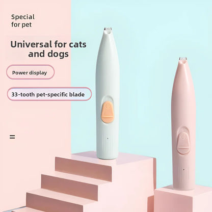 Cordless Pet Hair Clipper – USB-C Rechargeable Trimmer for Paws & Grooming
