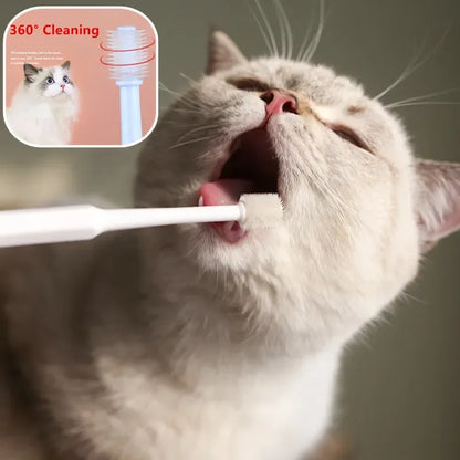 Soft Bristle Cat Toothbrush – Gentle Pet Dental Care Brush for Cats