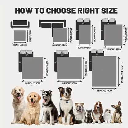 Waterproof Pet Bed & Sofa Cover – Reversible Furniture Protector Mat for Dogs & Cats